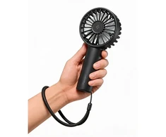 Ventiliatorius SPIGEN A905 MINI PORTABLE HANDHELD FAN Juodas