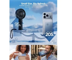 Ventiliatorius Mini wentylator Spigen A905 Mini Portable Handheld Fan - juoda