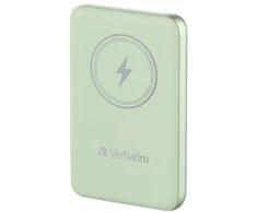 Verbatim Powerbank indukcinis / belaidis `n` Go 15W 10000mAh Wireless Magnetic žalios spalvos 32246