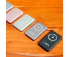 Verbatim Powerbank indukcinis / belaidis `n` Go 15W 10000mAh Wireless Magnetic mėlynos spalvos 32247