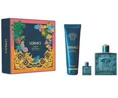Versace Eros dovanų rinkinys EDT 100 ml, dušo gelis 150 ml ir EDT miniatiūra 5 ml