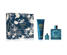 Versace Eros Pour Homme Giftset rinkinys vyrams (PP kvepalai, 100 ml + dušo želė, 150 ml, PP miniatiūra, 5 ml)
