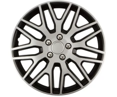 Versaco Ratų gaubtas 1 vnt. Dakar NC, juodas ir sidabrinis su chromuotais varžtais 16"
