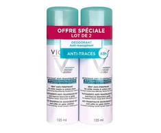 Vichy Anti-Perspirant Dezodorantas 48H purškiamas antiperspirantas, 2x125 ml