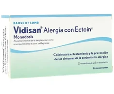 Vidisan Alergia Con Ectoin Monodosis 20 x 0.5ml
