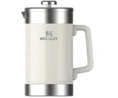 Virdulys Stanley The Stay-Hot French Press 1.4L coffee thermos in glossy cream color