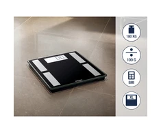 Virtuvinės svarstyklės Soehnle Soehnle Svarstyklės elektroniczna Shape Sense Connect 50, 180 kg, juoda