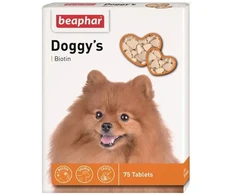 Vitamīnizēta papildbarība - Beaphar, Doggy's Biotin, 75 tabl.
