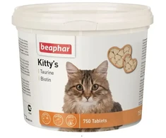 Vitamīnizēta papildbarība - Beaphar KITTY'S + Taurine + Biotin, 750tab