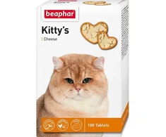 Vitamīnizēta papildbarība - Beaphar KITTY'S Cheese, 180tab.
