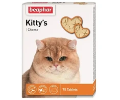 Vitamīnizēta papildbarība - Beaphar KITTY'S Cheese, 75tab.
