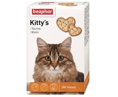 Vitamīnizēta papildbarība - Beaphar KITTY'S + Taurine + Biotin, 180tab.