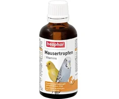 Vitaminizēta papildbarība putniem - Beaphar Mausertropfen, 50ml