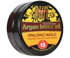 Vivaco SUN Argan Bronz Oil įdegio sviestas su organiniu arganų aliejumi SPF 15 200 ml