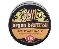 „Vivaco Sun Vital“ blizgančio efekto įdegio sviestas su BIO argano aliejumi SPF 15