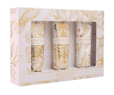 Vivian Gray Baltas Velvet Set Hand Kreminis Gift Set