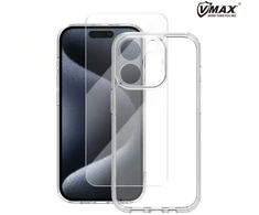 „Vmax“ dėklas + 2,5D aukščiausios kokybės stiklas, skirtas „iPhone SE 2024“