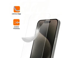 Vmax grūdintas stiklas 2,5D normalus skaidrus stiklas, skirtas Samsung Galaxy A15 4G / A15 5G