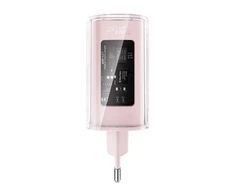 Sieninis įkroviklis Acefast A45, 2x USB-C, 1xUSB-A, 65W PD (rožinė)