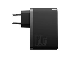 Sieninis įkroviklis Baseus GaN5 Pro 2xUSB-C + USB 160W - Juodas
