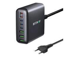 Sieninis įkroviklis Blitzwolf BW-S26 250W (juodas)