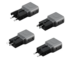laidinis įkroviklis Energea TravelGo Adapteris 45 2xUSB-C 45W graphite-juodas