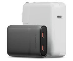 Laidinis įkroviklis Energea TravelWorld Edge 65W 2xUSB-C PD/PPS/QC3.0 (US/UK/EU) graphite