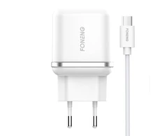 Sieninis įkroviklis Foneng EU20 + du USB į Micro USB