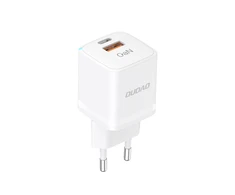 Dudao Įkroviklis jungiama į tinklą GaN 33W PPS USB-C USB-A balta