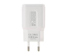Įkroviklis buitinis Remax Fast Charging RP-U22 su 2xUSB jungtimis 2.4A baltas