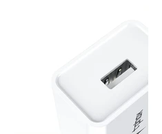 Tinklo įkroviklis T-PHOX MINI-EU lightning baltos spalvos 1.2M 2.4A