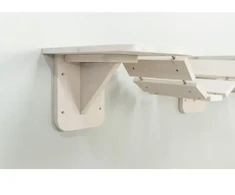 Sieninis laikiklis nagų galandimo stulpams: Trixie Lipimo kopėčios, skirtos montuoti ant sienos, 150 × 30 cm, baltos