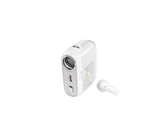 WEKOME S28 Pop Digital Series – Bluetooth V5.3 TWS belaidės ausinės su įkrovimo dėklu su projektoriaus funkcija (balta)