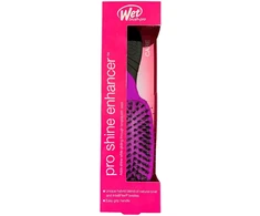 Wet Brush Pro Shine Enhancer plaukų šepetys su šerno šereliais, violetinis