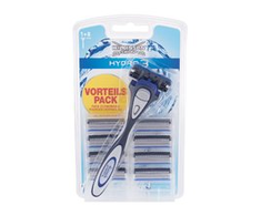 Wilkinson Sword „Wilkinson Hydro3 Skin Protection“ skustuvas + 9 pakaitinės 3 ašmenų galvutės