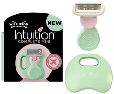 Wilkinson Sword Wilkinson Intuition Complete Mini cestovní holicí strojek s 5 břity + cestovní pouzdro