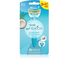 Wilkinson Sword vienkartinis skustuvas moterims My Intuition Comfort Coconut Delight 3 + 1 vnt.