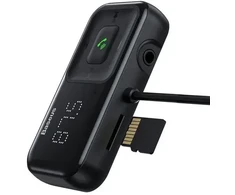 Wireless Bluetooth FM transmitter with charger Baseus S-16 (Overseas edition) - juodas
