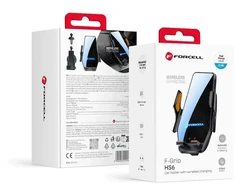 Wireless car phone holder Forcell F-Grip HS6 15W windshield / air vent juodas