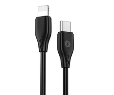 WiWU – Pioneer serijos duomenų kabelis Wi-C002 USB C iki Lightning 30W – juodas
