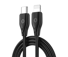 WiWU – Pioneer serijos duomenų kabelis Wi-C002 USB C iki Lightning 30W – juodas