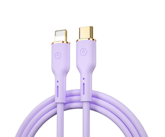 WIWU kabelis YQ01 USB-C - Lightning 30W 1,2m violetinės spalvos