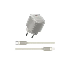 WIWU Jello 20 W GaN įkroviklio rinkinys Wi-U016 C-L, ES kištukas