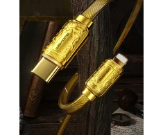 Wk Design WEKOME WDC-163 Sakin Series - USB-C to Lightning PD 20W connecting cable 1 m Gold