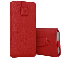 WONDER Deko Pouch dėklas (Size M) skirtas Apple iPhone 5/Nokia 215 4G/225/5310 2020 red