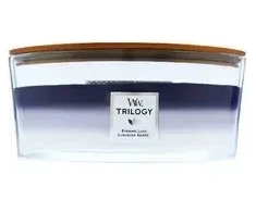 „WoodWick Evening Luxe Trilogy Ship“ kvapioji žvakė su medine dagtimi, 453,6 g