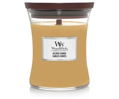 Woodwick Gilded Sands Scented Candle With Wooden Wick 275g