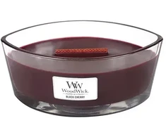 WoodWick Juodas Cherry scented candle with wooden wick 453,6 g