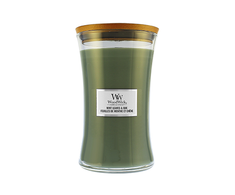WoodWick Aromatinė žvakė (Mint Leaves &amp; Oak), 609,5 g