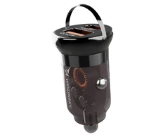 Wozinsky 65W automobilinis įkroviklis USB-C PD 65W / USB-A 45W QC 3.0 – juodos spalvos